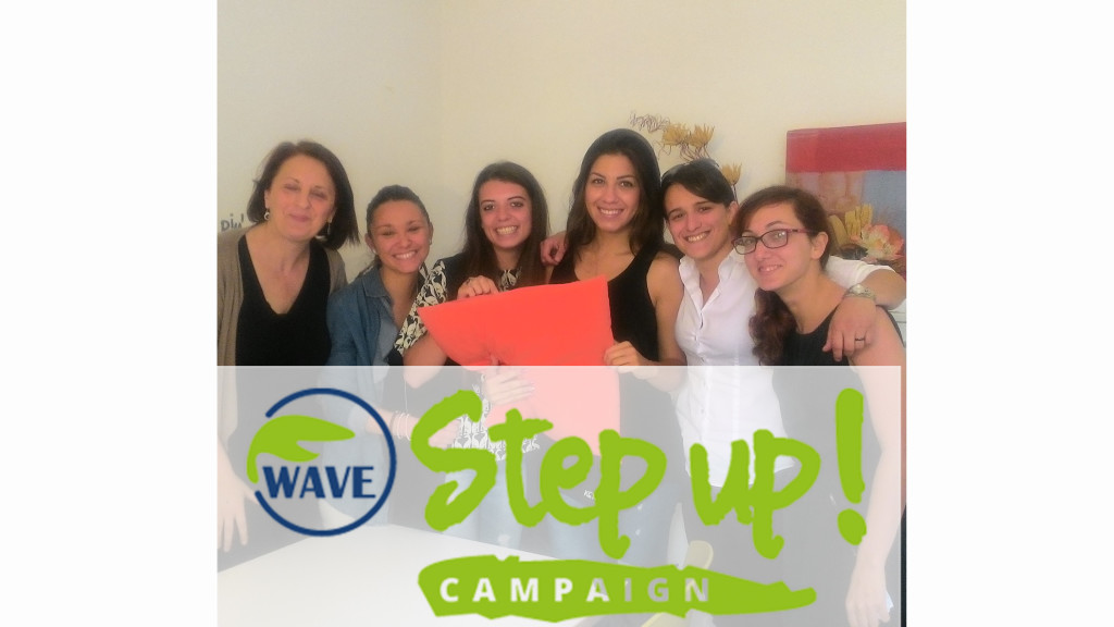 Le volontarie e la coordinatrice de Il Cerchio delle Relazioni - Centro Antiviolenza Mascherona per Step Up Campaign