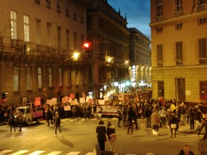 l'otto marzo corteo genova